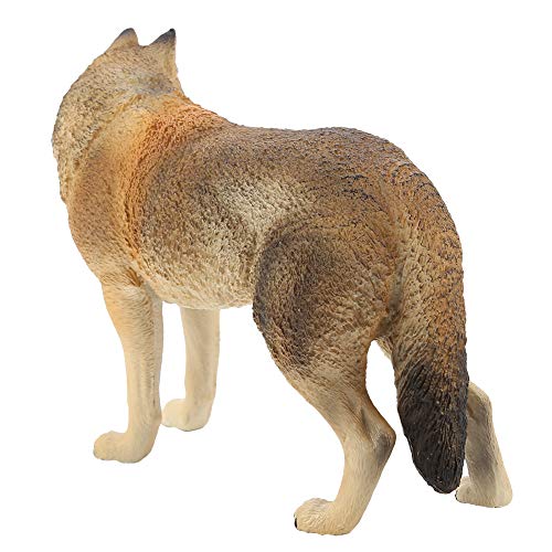 aqxreight Simulation Wildlife Animal Model Spielzeugsammlung Figurin Dekor Ornament (M-771 Big Brown männlicher Wolf) von aqxreight