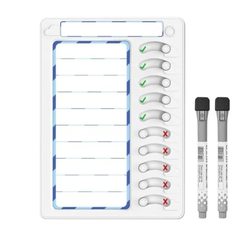 Aufgabendiagramm für Kinder, trocken abwischbar, Aufgabendiagramm, Checkliste, Routinediagramm für die Routineplanung zu Hause von arenmi