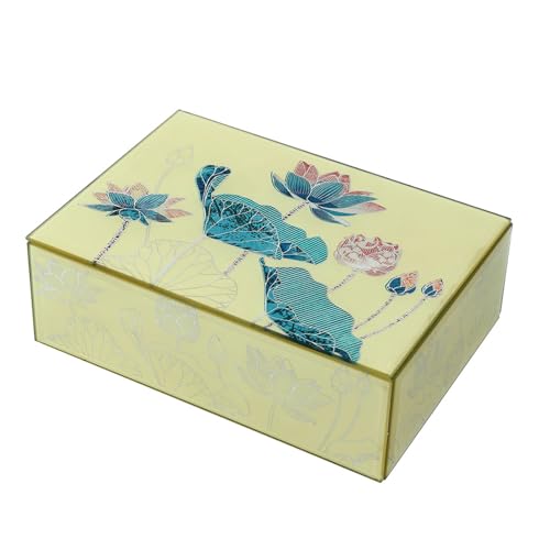 Traditionelle chinesische Glas-Schmuckschatulle, sichere Aufbewahrungsbox für verschiedene Accessoires, praktischer Damen-Schmuck-Organizer, Wie beschrieben von arenmi