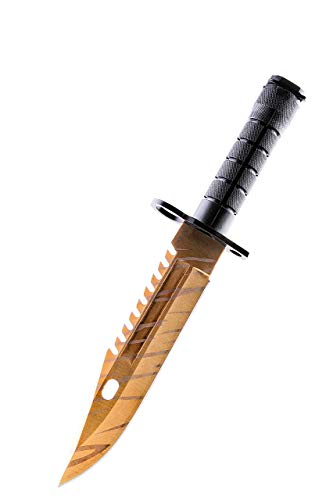 ariknives - Bajonett Knife Counter Skin Knife CS GO Strike Messe Jagdmesser taktisches Überlebens Camping Werkzeug Bayonet (Tiger Tooth) von ariknives