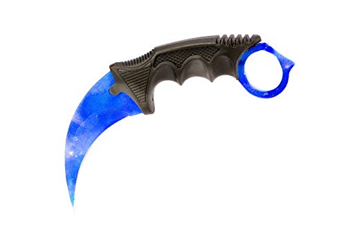 ariknives - Counter Karambit Skin Knife CS GO Streik Messe Jagdmesser taktisches Überlebens Camping Werkzeug (Doppler Sapphire) von ariknives