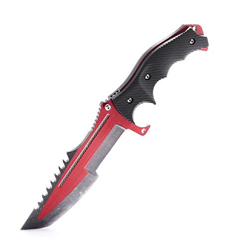 ariknives - Huntsman Knife Counter Skin Knife CS GO Strike Messe Jagdmesser taktisches Überlebens Camping Werkzeug (Autotronic) von ariknives