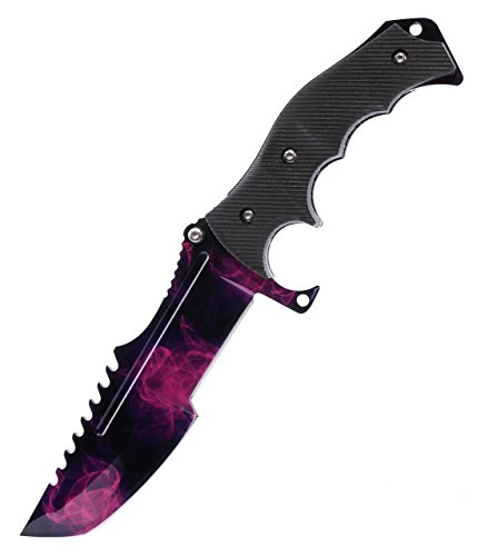 ariknives - Huntsman Knife Counter Skin Knife CS GO Strike Messe Jagdmesser taktisches Überlebens Camping Werkzeug (Doppler Phase 2) von ariknives