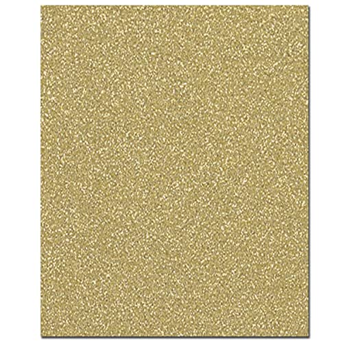 arkCRAFT 5 x A4 Premium-Qualität 160 g/m² Glitzer-Kartonblätter (Gold) von arkCRAFT