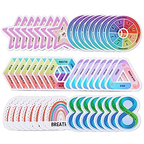 arlote 48PCS 6 Styles Fidget Tactile Raue Strukturierte Streifen für Angstsensorische Aufkleber von arlote