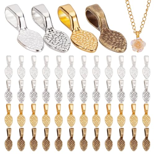 arricraft 100 Stück 4 Farben Legierung Oval Blade Bails Charms Flache Kleine Löffelform Ohrring Anhänger Befestigungsösen Großpackung Für DIY Halsketten Schmuckherstellung Zubehör arricraft 100 Stück 4 Farben Legierung Oval Blade Bails Charms Flache Kleine Löffelform Ohrring Anhänger Befestigungsösen Großpackung Für DIY Halsketten Schmuckherstellung Zubehör von arricraft