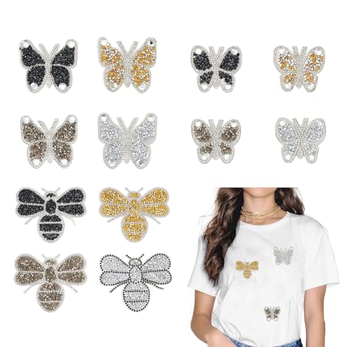 arricraft 16 Stück Strasssteine Schmetterling Biene, Hotfix, Aufnähapplikationen, Harz, Strass, zum Aufbügeln, für DIY, Kleidung, Jacken, Hosen, Rucksack, Reparatur, Dekoration arricraft 16 Stück Strasssteine Schmetterling Biene, Hotfix, Aufnähapplikationen, Harz, Strass, zum Aufbügeln, für DIY, Kleidung, Jacken, Hosen, Rucksack, Reparatur, Dekoration von arricraft