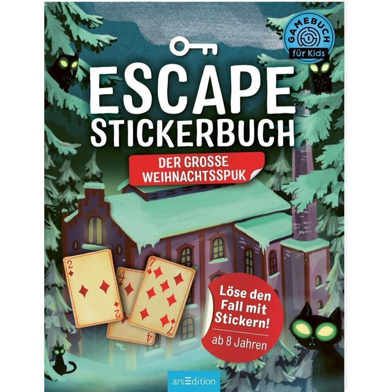 Escape-Stickerbuch - Der Große Weihnachtsspuk - Philip Kiefer, Kartoniert (TB) von ars edition
