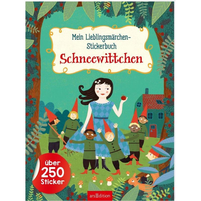 Mein Lieblingsmärchen-Stickerbuch - Schneewittchen, Kartoniert (TB) von ars edition