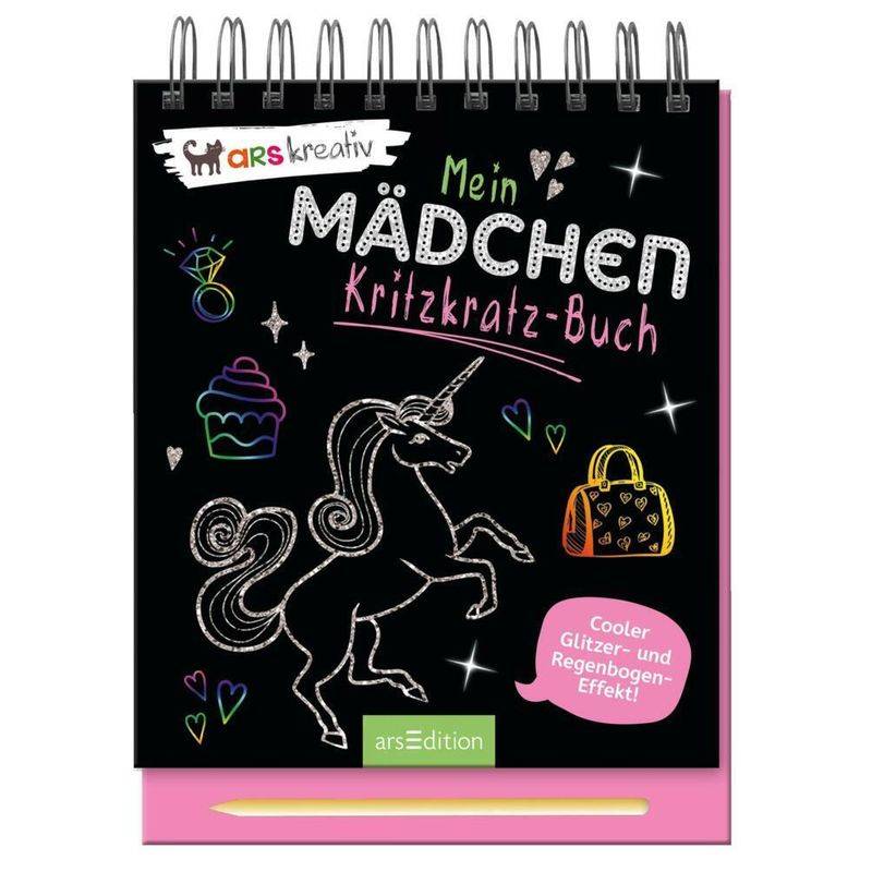 Mein Mädchen-Kritzkratz-Buch - Carolin Hensler, Kartoniert (TB) von ars edition