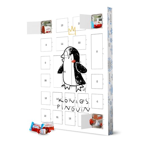 Adventskalender XXL mit Produkten von Kinder® KönigsPinguin artboxONE Adventskalender Für Kinder von artboxONE