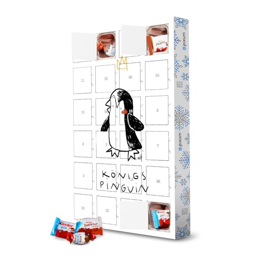 Adventskalender mit Produkten von Kinder® KönigsPinguin artboxONE Adventskalender Für Kinder von artboxONE