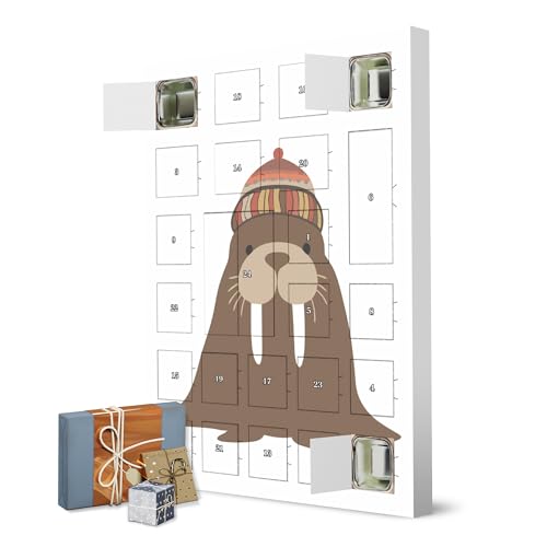 Adventskalender zum Selbstbefüllen Cute walrus artboxONE Adventskalender Für Kinder von artboxONE