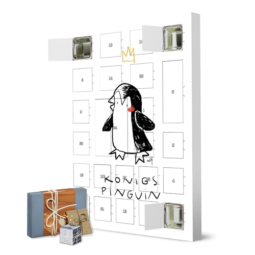 Adventskalender zum Selbstbefüllen KönigsPinguin artboxONE Adventskalender Für Kinder von artboxONE