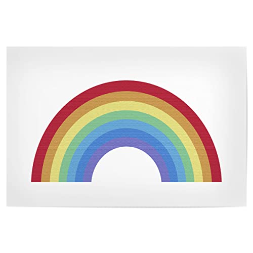 artboxONE Poster 30x20 cm Typografie Regenbogen mit Spektralfarben - Bild Regenbogen groß Hoffnung von artboxONE