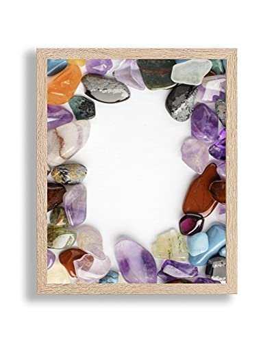 arte-tuo Bilderrahmen Opal N | 22x32 cm | Sonoma Eiche Dekor | klares Kunstglas | Poster Puzzle Diamond Painting Drucke von arte-tuo