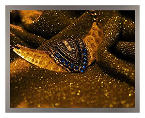 arte-tuo Bilderrahmen Saphir 21x26 cm Anthrazit mit klarem Kunstglas für Poster Puzzle Diamond Painting von arte-tuo