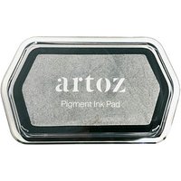 artoz Stempelkissen Brilliance silber 9,0 x 6,0 cm von artoz