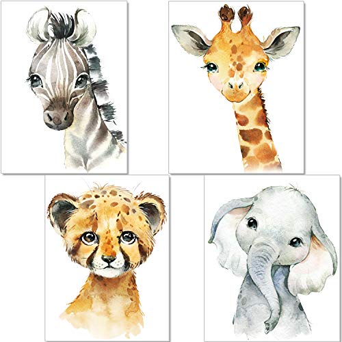 artpin® 4er Set Poster Kinderzimmer - A4 Bilder Babyzimmer - Deko Junge Mädchen (G3-BQMT-Z8NM) von artpin