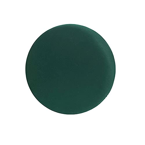 35 × 35 Cm, Runde Gartensitzkissen, Runde Sitzkissen, Runde Sitzpolster, Sitzpolster Für Küchenstühle, Dehnbarer Samtstoff, Innenkern Aus Memory-Schaum, Rutschfeste Kunststoff,Dark Green,set of 2(35× von asdchZen