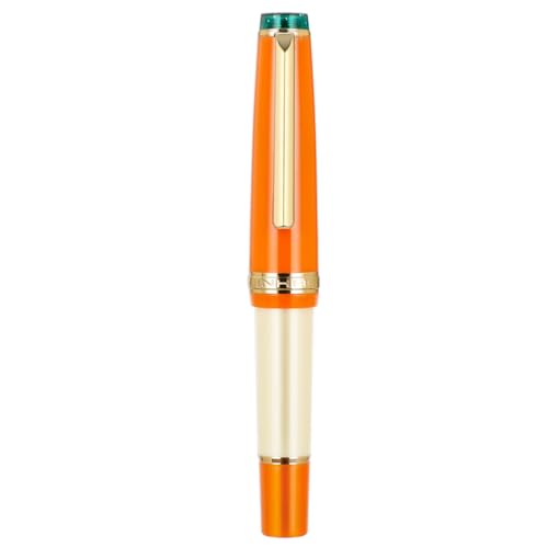 JinHao 82 Citrus Füllfederhalter mit feiner Feder, kurzer Acryl-Mini-Taschenstift mit Konverter für Bürobedarf von atokiss