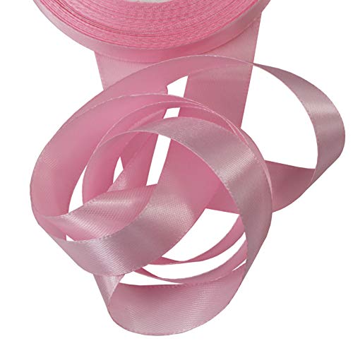 aufodara 22 Meters Schleifenband Geschenkband Satinband 20 mm breit Dekoband Satin Bastelband für DIY Craft Hochzeit Party Geschenk Verpackung (Pink, 4/5 Inch - 24 Yards) von aufodara