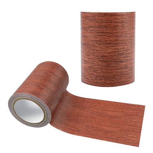 aupawdy 8 cm Holzklebeband Holz für Schrankkantenstreife Holzoptik Reparatur Selbstklebende Folie Holzkontaktpapier Holzoptik Klebeband für Boden Tische Wände Stühle 8cm x 4,57 m von aupawdy