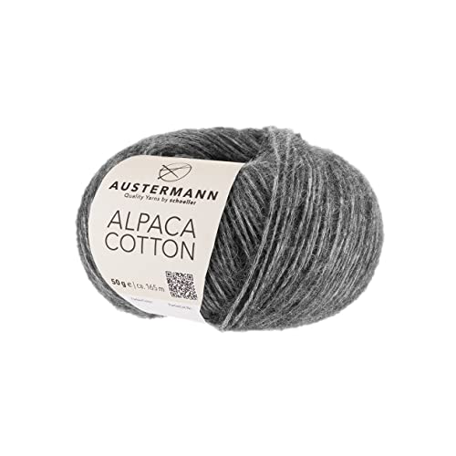 Alpaca Cotton Farbe Grau von austermann