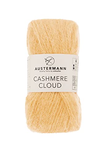 austermann Cashmere Cloud - Kaschmir Wollmischung zum Stricken - Lauflänge 180m je 25g Knäuel Farbe 07 - Honig austermann Cashmere Cloud - Kaschmir Wollmischung zum Stricken - Lauflänge 180m je 25g Knäuel Farbe 07 - Honig von austermann