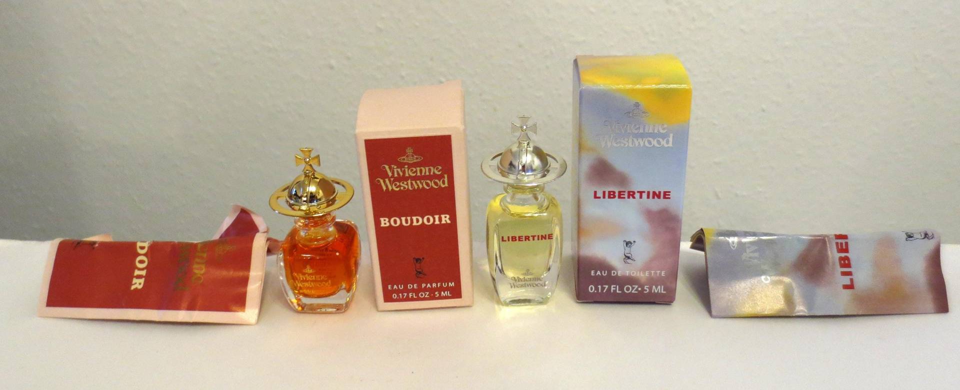 2 Sammlerminiaturen V. Westwood Boudoir Eau De Parfum 5 Ml, Libertine Toilette Ml - Mini-Flasche 0, 34 Oz von austrianneAT