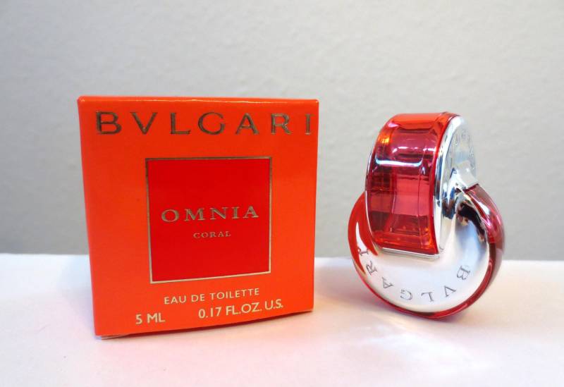 Sammelbares Miniatur-Eau De Toilette Omnia Coral Von Bulgari, 5 Ml - Mini-Flasche 0, 17 Unzen von austrianneAT