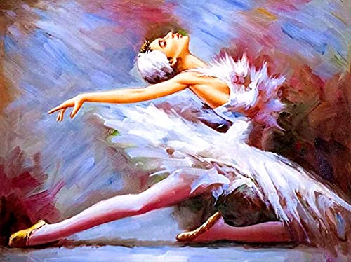 Yeerum DIY 5D Diamond Painting Mädchen, 5D Diamant Painting Ballett Full Malen Nach Zahlen Erwachsene Stickerei Strass Kreuzstich Kunst Deko 30x40 cm von avasee