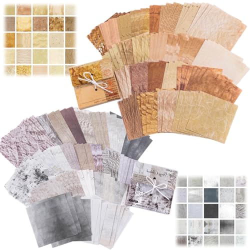 250 Blätter Vintage Scrapbook Papier - Dekorpapier für Scrapbooking, DIY Karten, Journaling, und Basteln - Hochwertiges Bastelpapier für Fotoalben, Kalender, Notizbücher, Planer für DIY 20 Muster von azttior