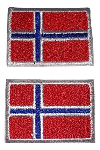 b2see Aufnäher/Patch/Applikation Landes/National Fahne/Flagge Banner/Abzeichen/Emblem/Wimpel gestickt/Bestickt Norwegen von b2see