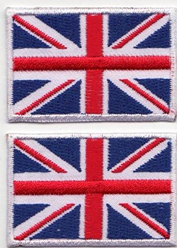 b2see Aufnäher/Patch/Applikation Landes/National Fahne/Flagge Banner/Abzeichen/Emblem/Wimpel gestickt/Bestickt Union Jack von b2see