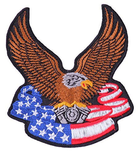 Aufnäher Patch Symbol Logo Freiheit Adler USA 8 x 9 cm von b2see