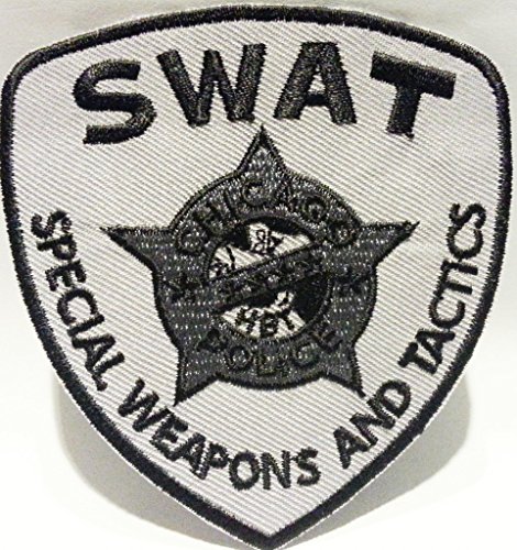 Bügel Iron on Aufnäher Patches Flicken Sticker Aufbügler Bügelbilder Applikation Kleidung Stoff Textilien Militär Polizei SWAT 8 x 8 cm von B2SEE