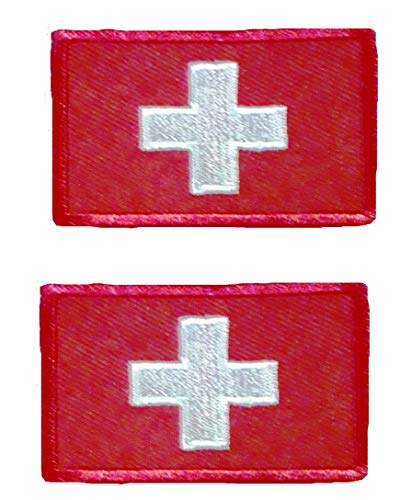 b2see Aufnäher/Patch/Applikation Landes/National Fahne/Flagge Banner/Abzeichen/Emblem/Wimpel gestickt/Bestickt Schweiz 1 von b2see