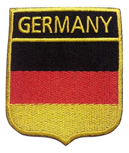 Bügel Aufnäher Applikation Deutschland BRD (oben schwarz gold) von B2SEE