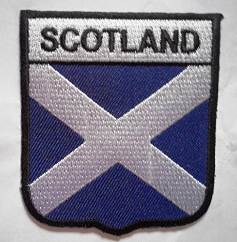 b2see Schottland Aufnäher Aufbügler Bügelbilder Sticker Applikation Iron on Patches für Frauen Kinder Jacken Jeans Stoff Kleidung Kleider Flaggen Fahnen zum aufbügeln Schottland 6 x 8 cm von b2see