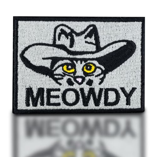 backtime Meowdy Bestickter Patch, Taktischer Militär-Moral-Patch mit Hakenverschluss auf der Rückseite, lustige Applikation Humor Patch für Rucksäcke, Taschen, Uniformen, Jeans, Jacken, Westen, Hüte, backtime Meowdy Bestickter Patch, Taktischer Militär-Moral-Patch mit Hakenverschluss auf der Rückseite, lustige Applikation Humor Patch für Rucksäcke, Taschen, Uniformen, Jeans, Jacken, Westen, Hüte, von backtime