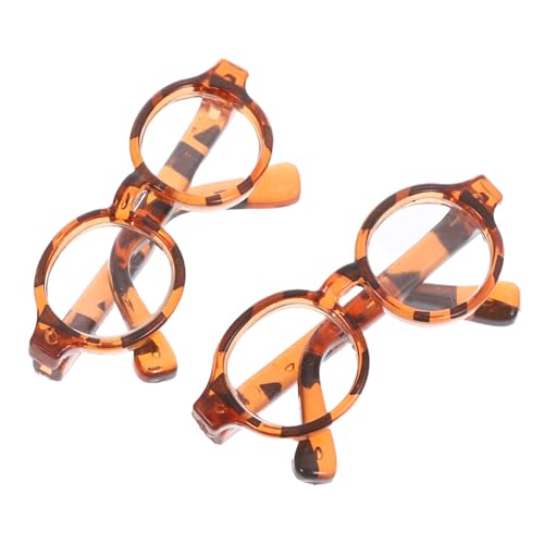 balacoo 2 Paare Mini Brillen für Puppen Leichte Kunststoff Doll Sonnenbrillen Miniatur Puppenbrillen Langlebige DIY Dekoaccessoires Leopardendesign für Bjd Puppen balacoo 2 Paare Mini Brillen für Puppen Leichte Kunststoff Doll Sonnenbrillen Miniatur Puppenbrillen Langlebige DIY Dekoaccessoires Leopardendesign für Bjd Puppen von balacoo