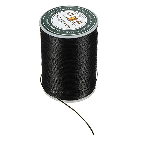 baogu 0.8MM Leather Sewing Waxed Thread Wax Cord for Shoes Luggage Repair and Other Leather Goods Black von baogu