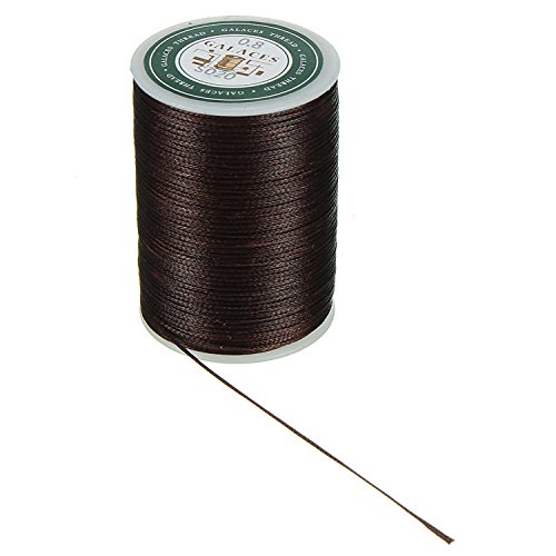 baogu 0.8MM Leather Sewing Waxed Thread Wax Cord for Shoes Luggage Repair and Other Leather Goods Dark Brown von baogu