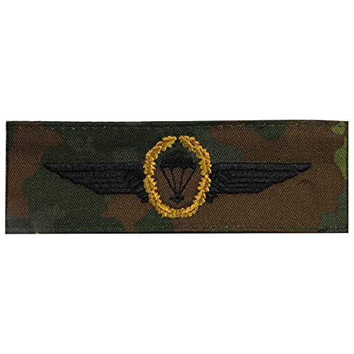 baum-m gmbh Bundeswehr Tätigkeitsabzeichen Fallschirmjäger Luftlandepersonal/Fallschirmsprungpersonal (Flecktarn/Gold) von baum-m gmbh