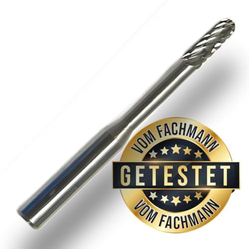 Premium Fräser 4mm Präzision - Schaftfräser [6mm x 60mm] - Hartmetall - für Schlüsseldienste – Zylinderfräsen - Türschlösser | hohe Standzeit & optimale Fräseleistung von bayesen