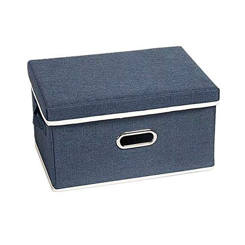 beautyhe Aufbewahrungskiste Boxen Mit Deckel Aufbewahrung Kleideraufbewahrungsbox Sortierbox Für Kleinigkeiten for Kleiderschrank Schlafsaal Schlafzimmer Navy,Small von beautyhe