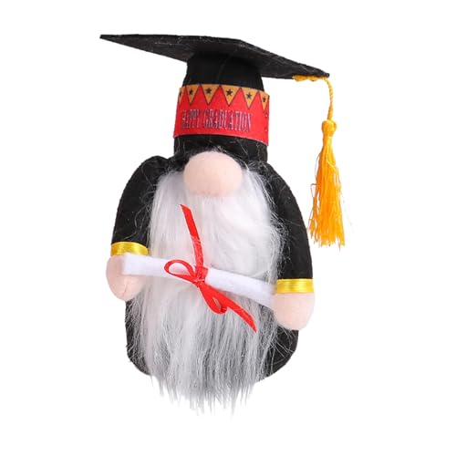 belupai Abschluss-Zwerg-Plüsch-Zwergpuppe, Bachelor-Kleid-Plüschpuppe, Klassische Grad-Zwerg-Schulzwergpuppe für Lehrer, Schüler, Abschlussfeier, Dekorationen, Abschlusszeremonie von belupai