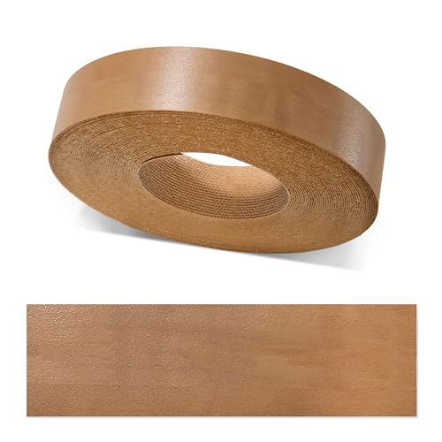 ben+camilla.com Kantenumleimer zum Aufbügeln | Birne Perl 22 mm x 10 m Rolle (matt mit Möbel-Oberflächen-Struktur) | Premium Qualität für professionelle Ergebnisse | Kantenschutz von ben+camilla.com