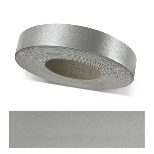 ben+camilla.com Kantenumleimer zum Aufbügeln | Edelstahl Glanz 20 mm x 10 m Rolle (glänzend Silber Metallic) | Premium Qualität für professionelle Ergebnisse | Kantenschutz von ben+camilla.com